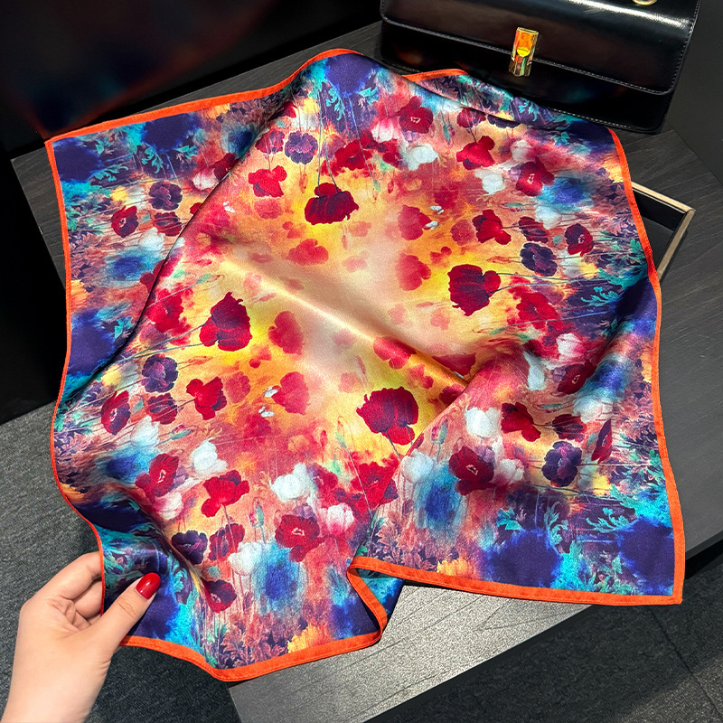 Silk Painting Dye - 100% وشاح حريري حقيقي فاخر منديل