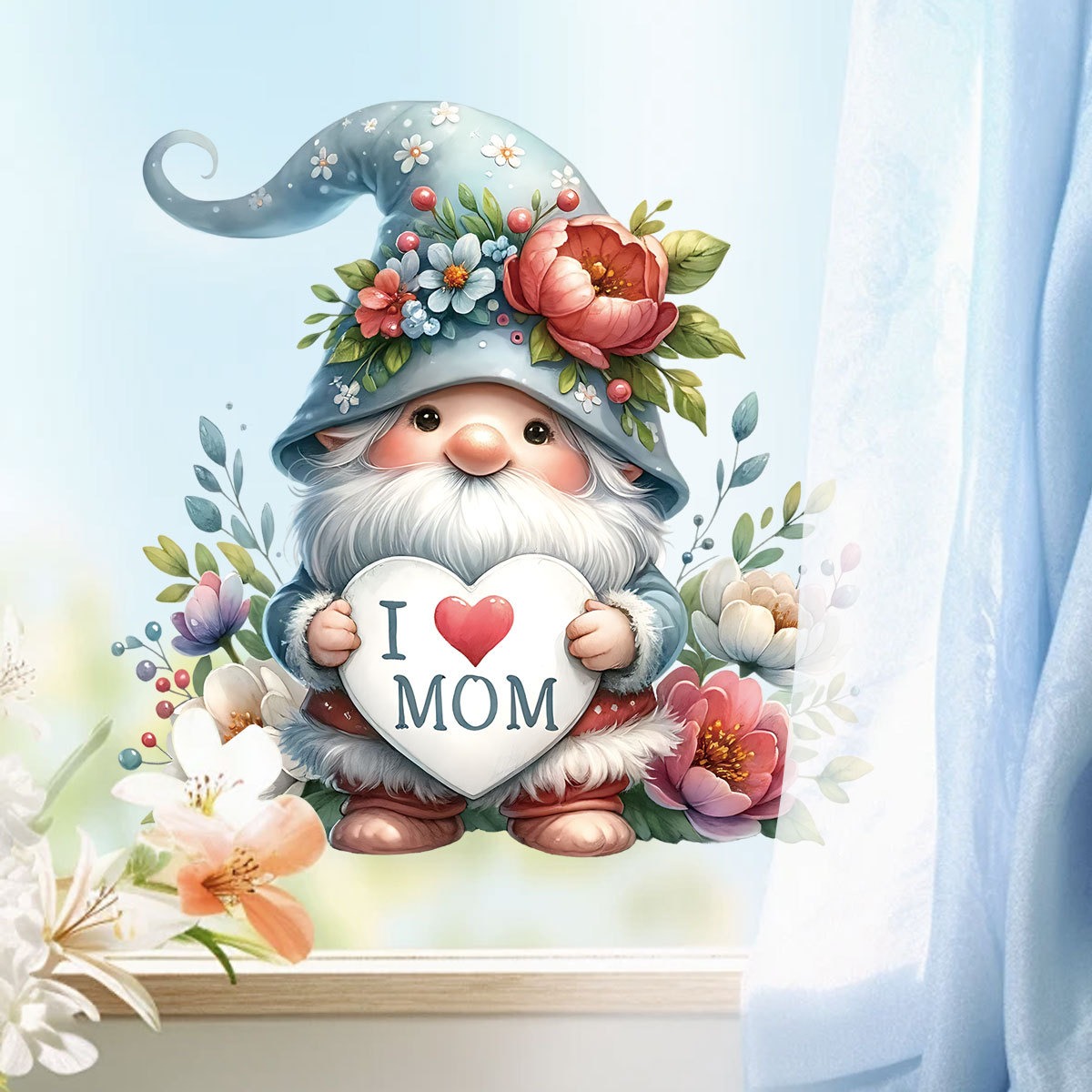 Art Craft Mother'S Day - ملصقات جدارية لعيد الأم بتصميم قزم