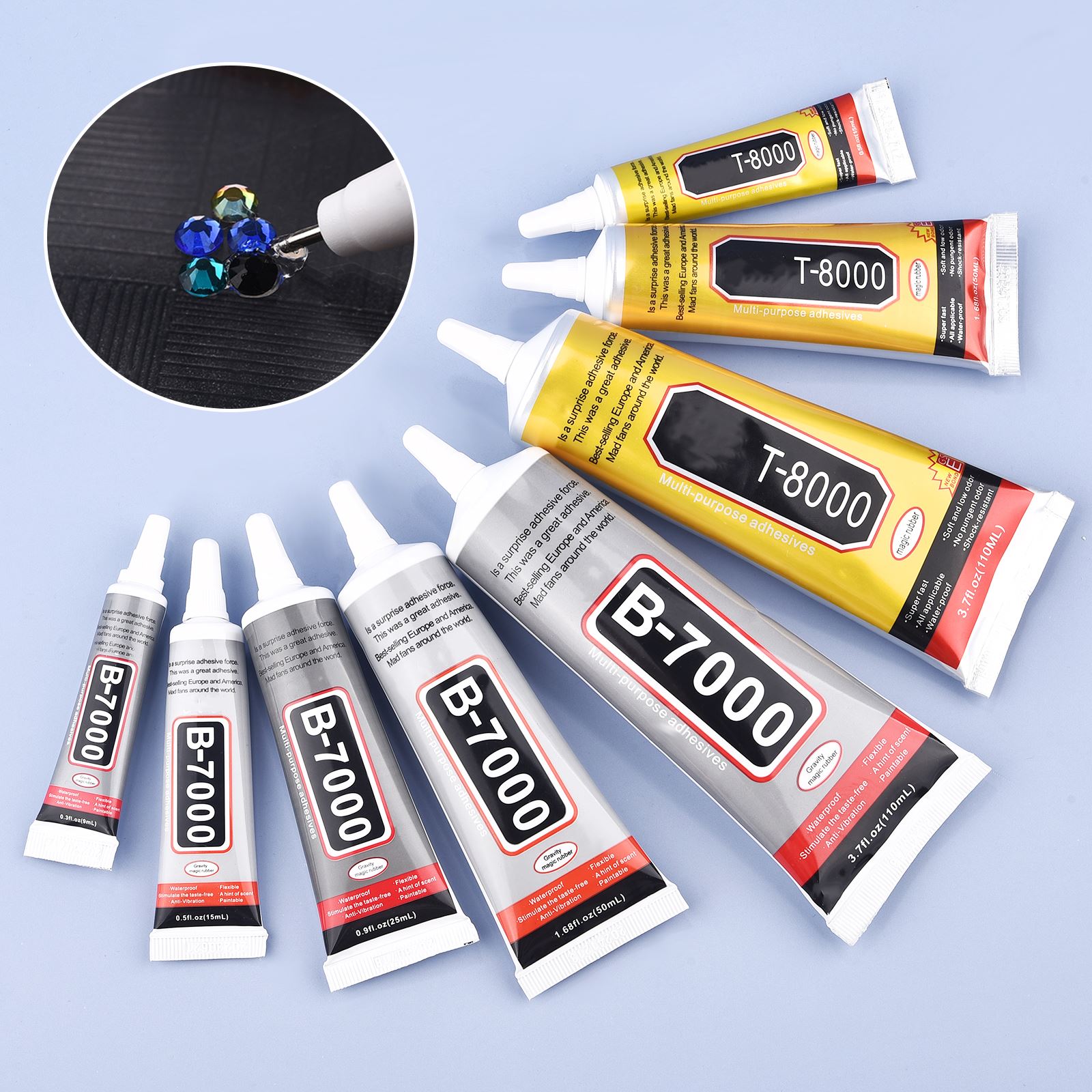 Art Craft Glue - 9/15/50/110 مللي B-7000 الغراء T-8000 لاصق