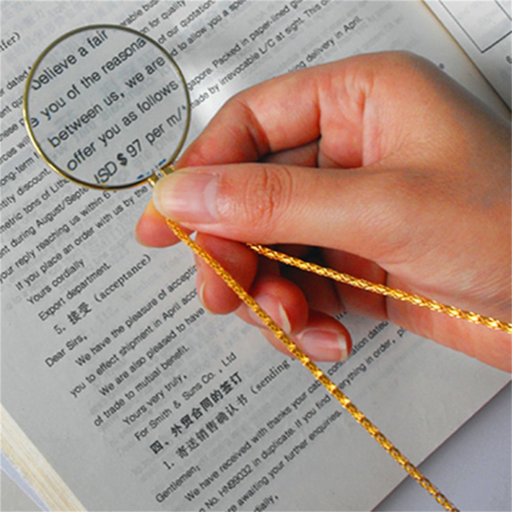 Art Craft Optical - عدسة مكبرة محمولة على شكل قلادة
