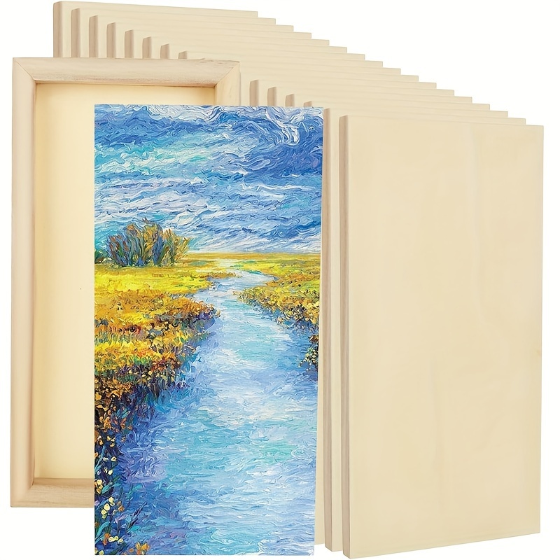 Art Craft Gallery - لوحات خشبية غير مكتملة قياس 12*6*0.8