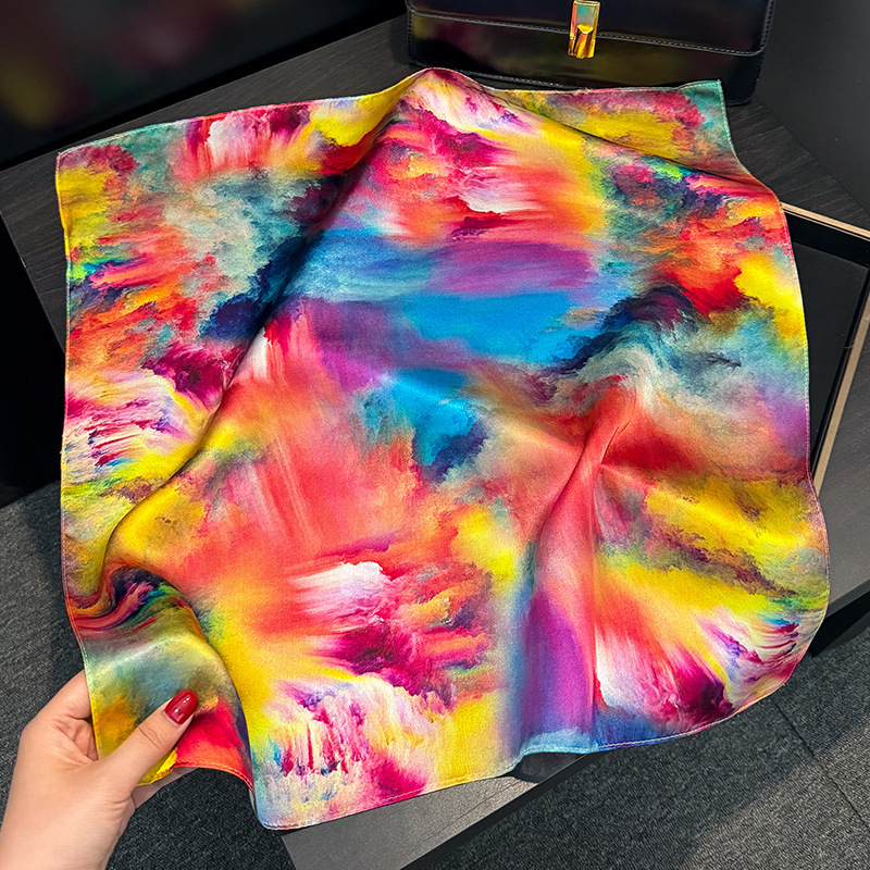 100% وشاح حريري حقيقي فاخر مند - مراجعة Silk Painting Dye وسعره