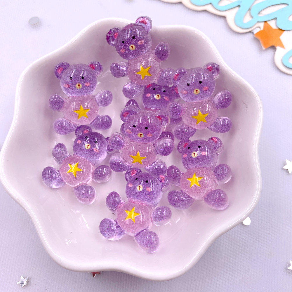 20 قطعة بريق الراتنج Kawaii ال - مراجعة Tv Art And Craft وسعره