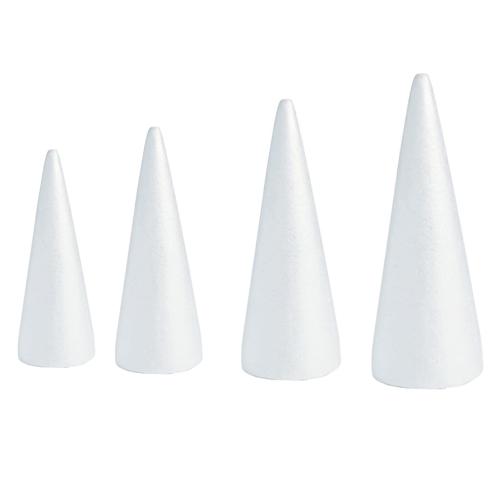 مخاريط فوم بيضاء من البوليستري - مراجعة Art Craft Holiday وسعره