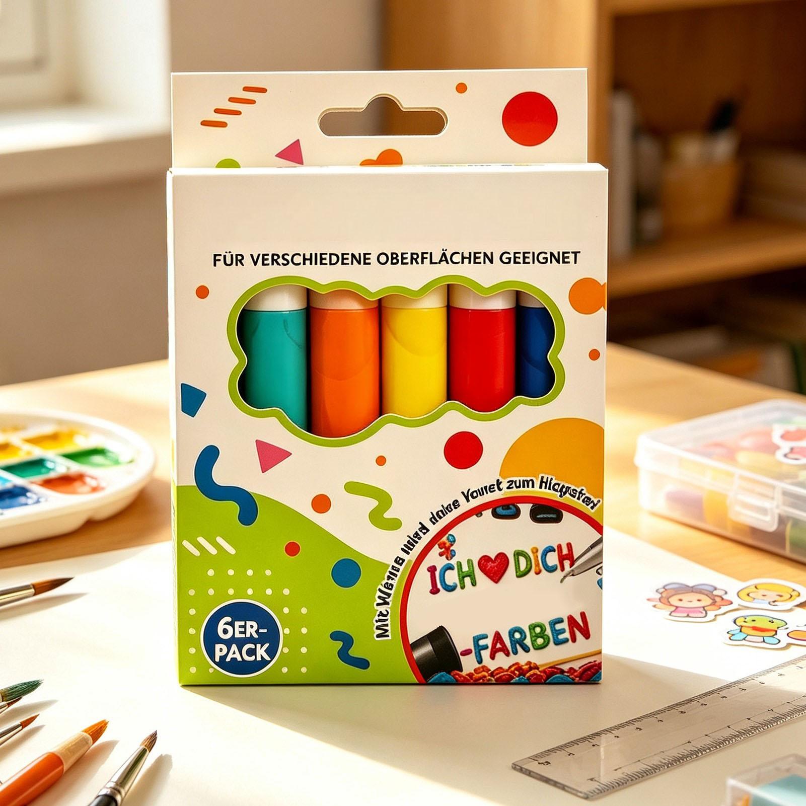 أقلام فقاعية 6/12 قطعة للرسم ا - مراجعة Art Craft Holiday وسعره