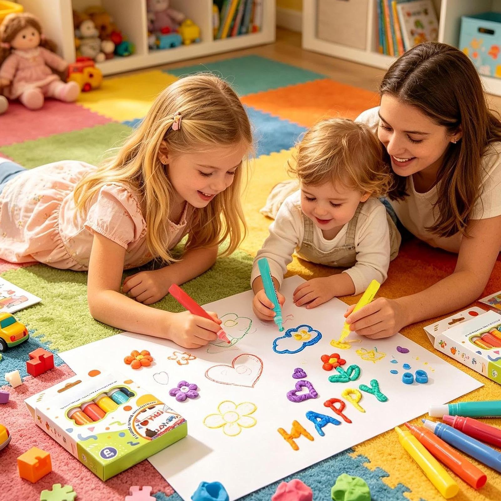 أقلام فقاعية 6/12 قطعة للرسم ا - مراجعة Art Craft Holiday وسعره